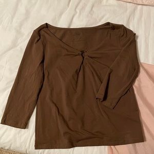 Talbots Brown Top
